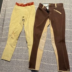 Girls L/XL breeches/jodhpurs lot, tuffrider, USG, equestrian